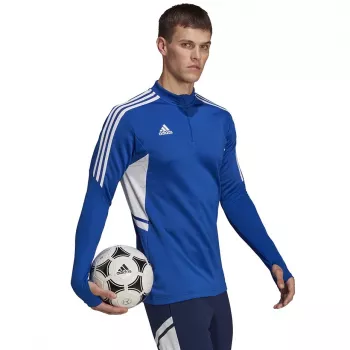 adidas Condivo 22 moška trenirka s 1/2 zadrgo modro-bela HA6271