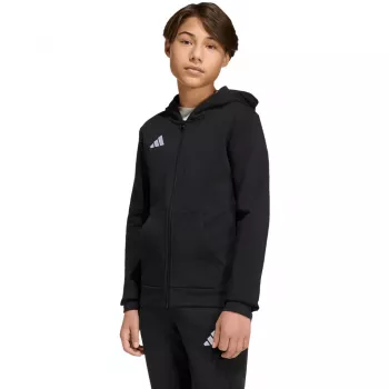 adidas Entrada 26 otroška trenirka s kapuco na zadrgo črna 128cm
