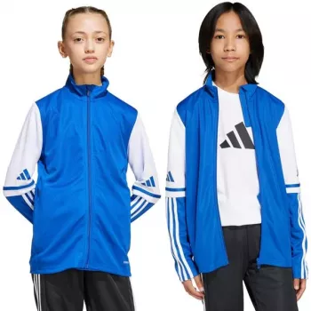 adidas Squadra 25 otroška trenirka pulover, modro-bela, JD4798, 116cm