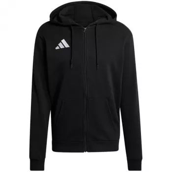 adidas Entrada 26 moška kapuca s polno zadrgo, črna, L