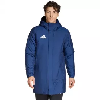 adidas Entrada 26 Stadium moška jakna Navy iz recikliranega poliestra, s kapuco in zadrgo L