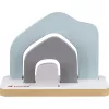 Mini stojalo TONIES Hiša 11003995, roza, MDF, s 2 policama in 3 predali, za otroško sobo, certificirano po EN 71