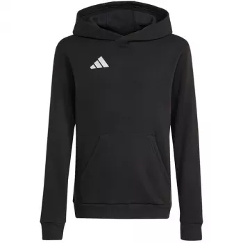 Otroška jopa s kapuco adidas Entrada 26, črna, 140 cm