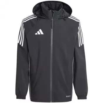 Moška nogometna dežna jakna adidas Tiro 24 Rain, črno-bela, L