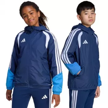 adidas Tiro 26 Competition otroška vremenska jakna Team Navy Blue/White, 164cm