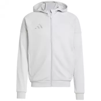 adidas Tiro 25 moška pulover s kapuco na zadrgo siva XL