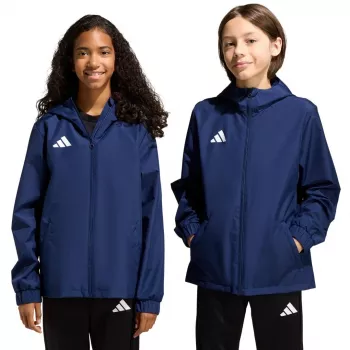 adidas Entrada 26 otroška jakna za vse vremenske razmere Navy Blue 140cm JZ9103