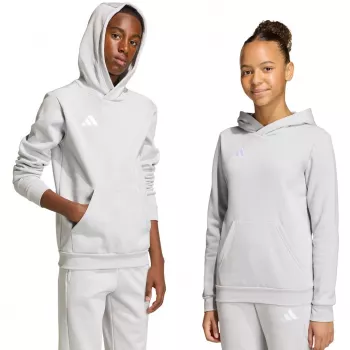adidas Entrada 26 otroška jakna s kapuco Grey, 128cm