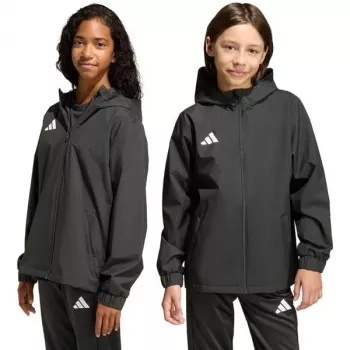adidas Entrada 26 vsednevna jakna za otroke, črna, 128cm, JZ9104