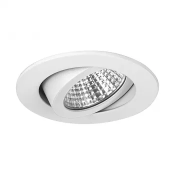 BRUMBERG SEVEN okrogel vgradni LED reflektor 7W 2700K toplo bela 600lm bela vrtljiv