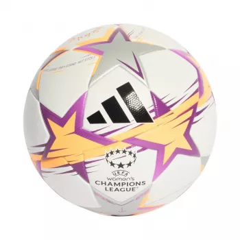 adidas UCL Women's League 26/27 League Stage nogometna žoga velikost 4 belo-oranžno-srebrna KE5142