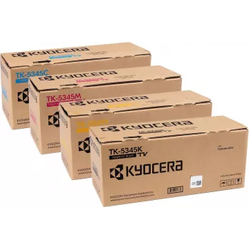 Kyocera originalni TK-5345 komplet kartuš s tonerjem 4 paket črna cian magenta rumena High Yield za ECOSYS M5526cdw/P5026cdw