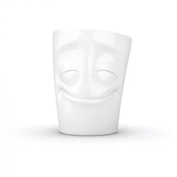 FIFTYEIGHT PRODUCTS T018301 Amused bela skodelica z ročajem 350 ml