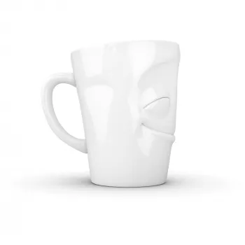 FIFTYEIGHT PRODUCTS T018301 Amused bela skodelica z ročajem 350 ml