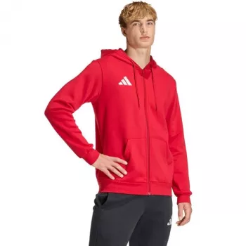 adidas Entrada 26 moška kapuca s polno zadrgo rdeča XL