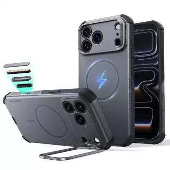 ESR Cyber Tough Kickstand MagSafe ovitek za iPhone 17 Pro / 18 Pro siva