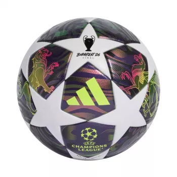 adidas UCL 25/26 Final League nogometna žoga, velikost 5, vijolična/bela JX9095