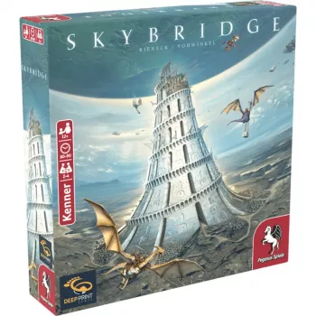 PEGASUS Deep Print Games: Skybridge - strateška igra za 2-4 igralce, od 10 let, 60-90 minut, mehanike gradnje mest in mreženja, večjezična (EN/DE)