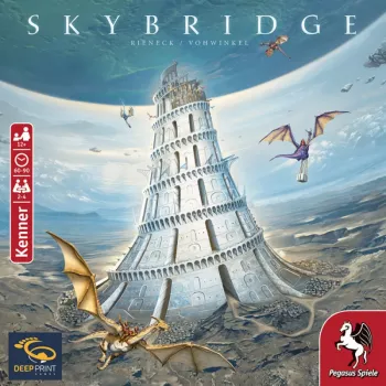 PEGASUS Deep Print Games: Skybridge - strateška igra za 2-4 igralce, od 10 let, 60-90 minut, mehanike gradnje mest in mreženja, večjezična (EN/DE)