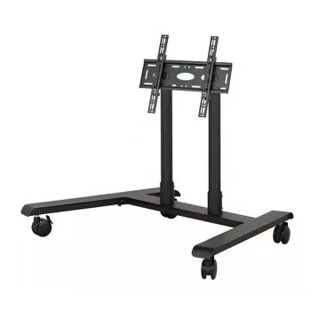 B-TECH AV SYSTEM X - univerzalni nizkoprofilni voziček za ravne zaslone (VESA 600 x 400) - 0,75 m, stebri Ø50 mm