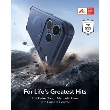 ESR Cyber Tough MagSafe ovitek za iPhone 17 Pro Max / 18 Pro Max - moder