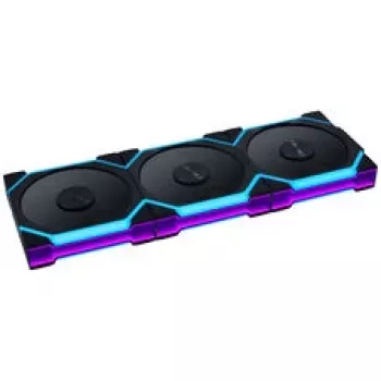 Lian Li UNI FAN SL FLEX Wireless ARGB 120 mm PWM ventilator za ohišje - 3 kos, črn, Reverse Blade