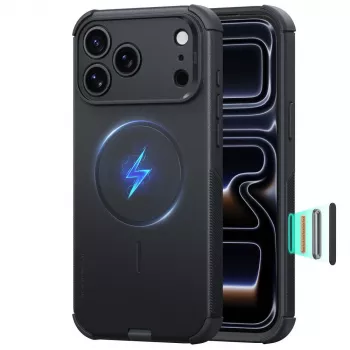 ESR Cyber Tough MagSafe ovitek za iPhone 17 Pro Max / 18 Pro Max - črn