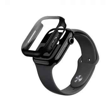 AMAZINGTHING Radix Glass ovitek s kaljenim steklom za Apple Watch 46mm, črn