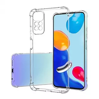 Evelatus Xiaomi Redmi Note 11/11S vojaško odporen silikonski ovitek TPU prozoren