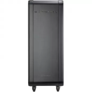 SilverStone Technology ALTA G1M Micro-ATX ohišje – črno, kaljeno steklo, 90° zasuk matične plošče, 180mm ventilator Air Penetrator