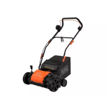 BLACK+DECKER 1200W električni vertikulator in aerifikator 32cm BEOEP320 s 35L košaro za zbiranje