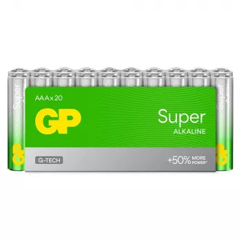 GP Super Alkaline AAA baterije LR03 paket 20 G-TECH