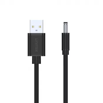 UNITEK napajalni kabel USB na DC 3,5x1,35mm 5V 2A 1,5m črn
