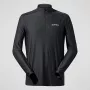 Berghaus 24/7 Tech Tee LS HZ moška majica z dolgimi rokavi in polovično zadrgo, Jet Black