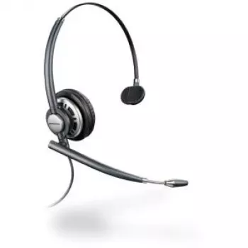 Poly EncorePro HW710 žična monofonska slušalka z mikrofonom za zmanjševanje hrupa, Quick Disconnect, črna