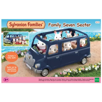 EPOCH Sylvanian Families družinski avto s sedmimi sedeži - bordo rdeč