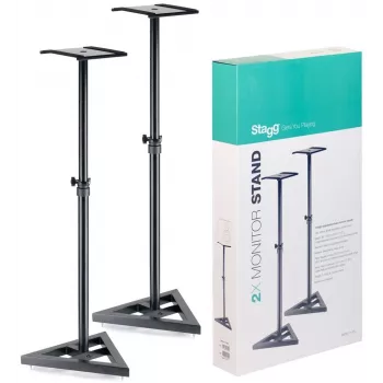 Stagg SMOS-10 SET par jeklenih stojal za monitor zvočnike s teleskopsko nastavitvijo višine