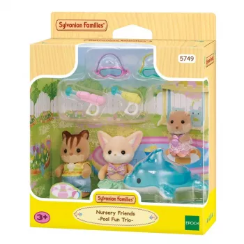 EPOCH Sylvanian Families Adventure Kindergarten Friends Pool Fun igralni set