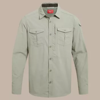 Craghoppers NosiLife Adventure LS Shirt III moška potovalna srajca, Bay Leaf, Medium