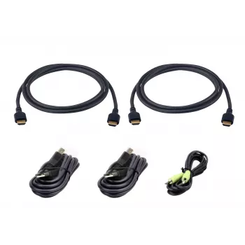 ATEN 2L-7D02UH21X5 Ultra High Speed KVM kabelski set - DisplayPort, USB, avdio, 5m, črn