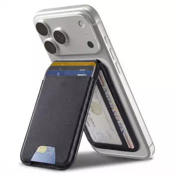 ESR Classic RFID magnetna denarnica s stojalom MagSafe črna