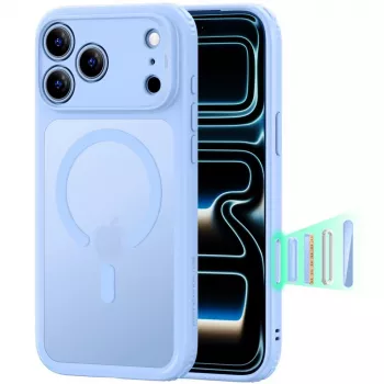 ESR Classic Hybrid MagSafe ovitek za iPhone 17 Pro Max / 18 Pro Max – matirano svetlo moder