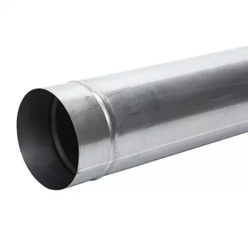 Dimna cev premera 160 mm, 1 m, črno jeklo, enoslojna, visokotemperaturna