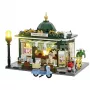 LUMIBRICKS F9023 samostoječe stojalo za revije iz jekla, črno prašno lakirano, en predal