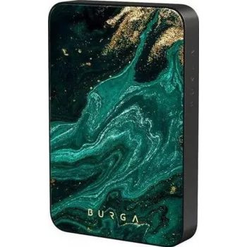 Burga magnetna prenosna baterija 5000 mAh Emerald Pool Gunmetal