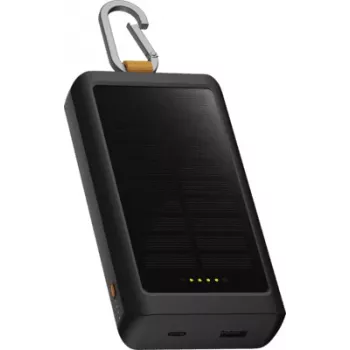 Xtorm Go2 Solar power bank 20W 10000mAh z svetilko - črn