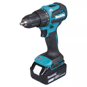 Makita DHP490TJX9 18V brezkrtačni kombinirani udarni vrtalnik komplet z 2x 5.0Ah baterijama, polnilnikom in MAKPAC kovčkom