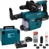 Makita DHR243JWX2 18V brezkrtačno SDS-Plus 3-načinovno baterijsko vrtalno kladivo z 2x 5.0Ah baterijama, polnilnikom in kovčkom Makpac