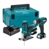 Makita CLX252SAJ 12V max CXT akumulatorski komplet z vrtalnikom-vijačnikom DF333D, udarnim vijačnikom TD110D, 2x 2.0Ah bateriji, polnilnikom in kovčkom Makpac