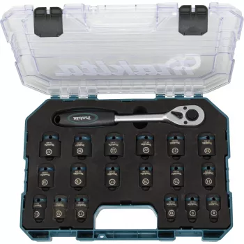 Makita E-30069 Impact Black komplet udarnih nasadnih ključev z ragljo